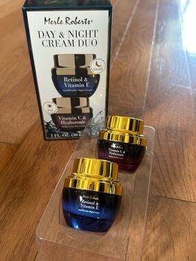 Merle Roberts Day & Night Cream Duo - Retinol & Vitamin C NEW